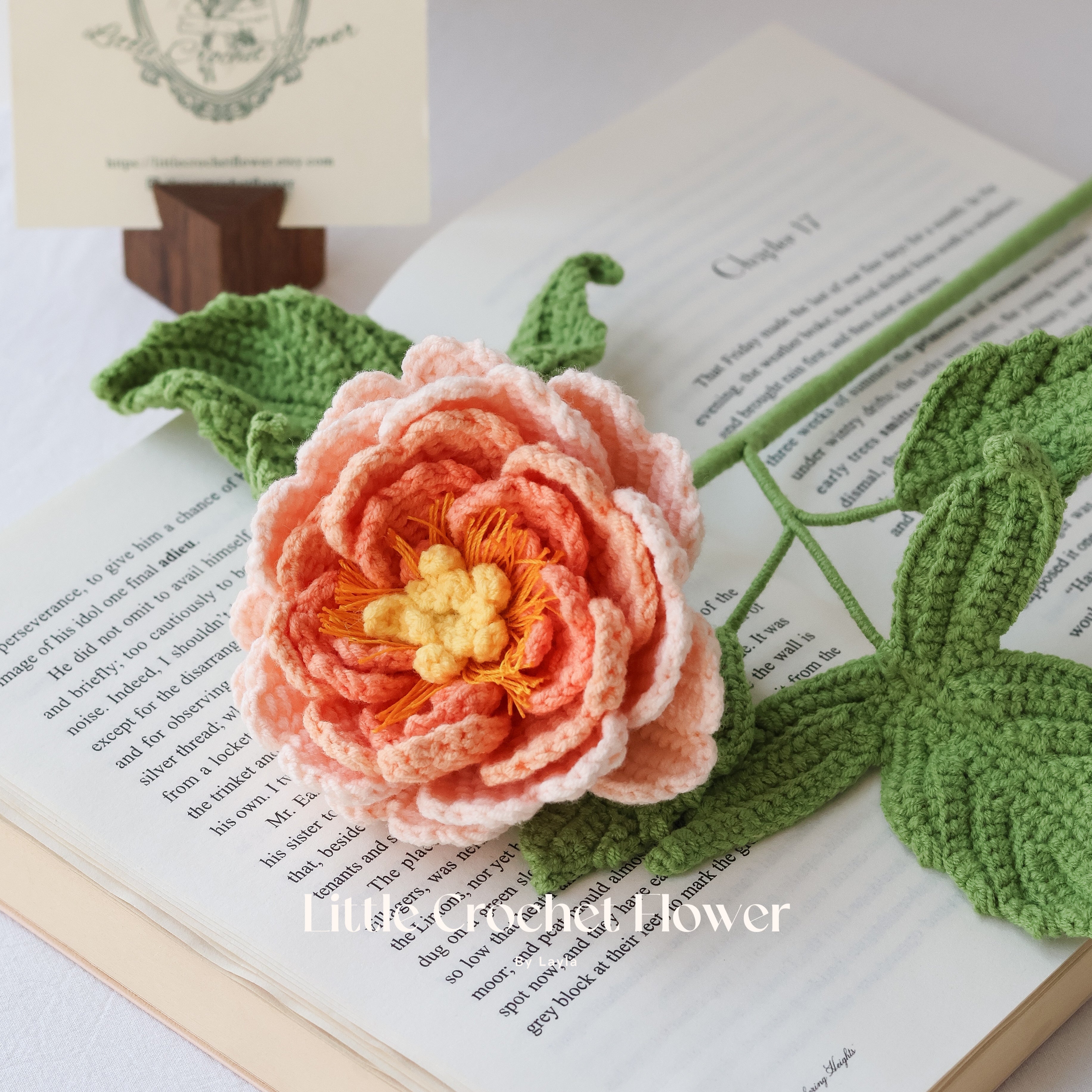 Handmade Crochet Peony Flower Bouquet โ Colorful Knitted Home Decor